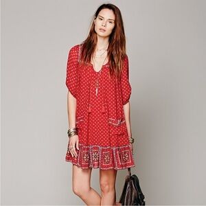 Free People Penny Lane Boho Mini Dress